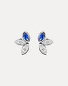 18CT DIAMOND & SAPPHIRE JONI STUD EARRINGS
