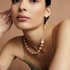SOUTH SEA PEARL & PEACH MOONSTONE JACKI NECKLACE