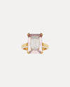 9CT ROSE QUARTZ SUNSET RING