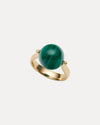 9CT MALACHITE LOREN RING