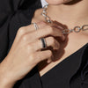 18CT BLACK & WHITE DIAMOND LE NOIR RING