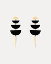 9CT ONYX MILOS EARRINGS