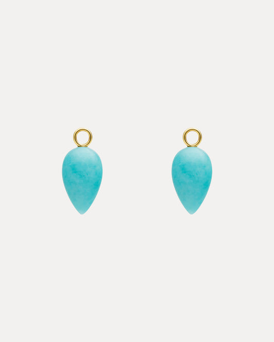 9CT ORIANA AMAZONITE INTERCHANGEABLE DROPS