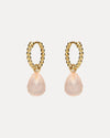 9CT ORIANA ROSE QUARTZ INTERCHANGEABLE DROPS