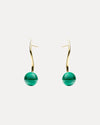 9CT MALACHITE ORNELLA EARRINGS