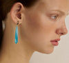 9CT BLUE CHALCEDONY BARRYMORE DROP EARRINGS