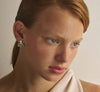 9CT YELLOW GOLD GREEN AMETHYST & GREEN AGATE RONA EARRINGS