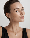 9CT GREEN AMETHYST & PINK PEARL DOLORES EARRINGS