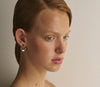 9CT YELLOW GOLD OTTO HORIZONTAL STUD EARRINGS