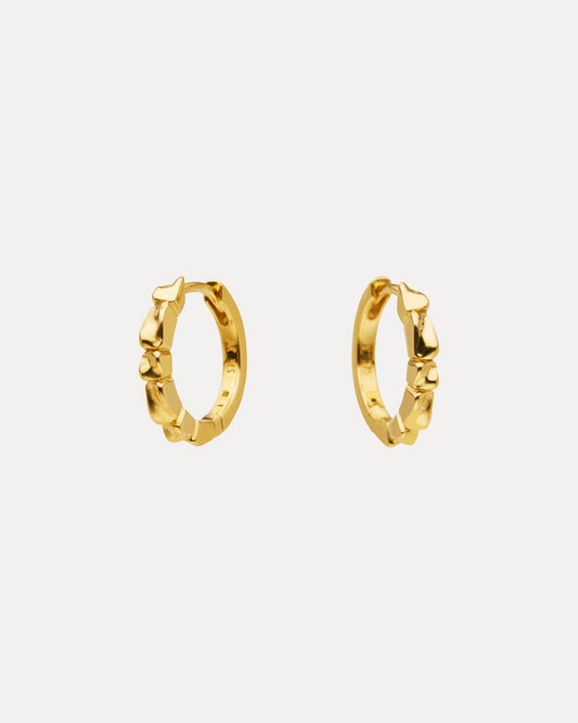 9CT ANU HUGGIE EARRINGS