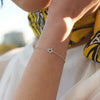18CT DIAMOND STAR BRACELET