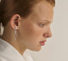 STERLING SILVER OTTO DROP STUD EARRINGS