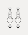 STERLING SILVER OTTO DROP STUD EARRINGS