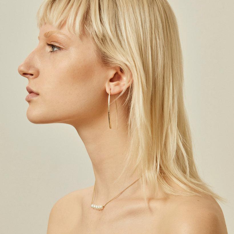 9CT ROCKEFELLER EARRINGS
