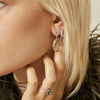 18CT GREEN AMETHYST & DIAMOND BRINDABELLA EARRINGS