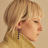 9CT NIELSEN LAPIS DROP EARRINGS