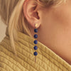 9CT NIELSEN LAPIS DROP EARRINGS