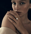 9CT PEARL CARLY RING
