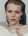 9CT CHRYSOPRASE GENEVIEVE RING