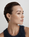 9CT GREEN AMETHYST & LONDON BLUE TOPAZ BINOCHE EARRINGS