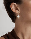18CT DIAMOND & PEARL UMA EARRINGS
