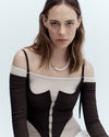 9CT PEARL & CHAIN NIRVANA NECKLACE