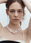 9CT PINK & WHITE PEARL PARADISE CIRCUS FLAPPER