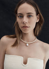 18CT SOUTH SEA PEARL & DIAMOND BOSSANOVA NECKLACE