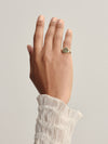 9CT EMERALD FORTUNA SIGNET RING