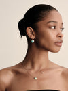 9CT AMAZONITE DEL CORSO EARRINGS