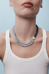 9CT AQUAMARINE & KYANITE LA DOLCE NECKLACE