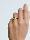 18CT YELLOW GOLD DIAMOND HOLBORN RING