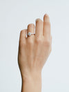 18CT WHITE GOLD DIAMOND PICCADILLY RING