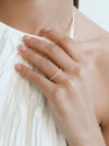 18CT YELLOW GOLD DIAMOND PICCADILLY BAND