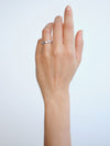 18CT WHITE GOLD SAPPHIRE & DIAMOND PIMLICO BAND
