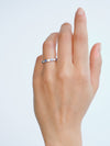 18CT WHITE GOLD SAPPHIRE & DIAMOND PIMLICO BAND