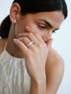 18CT WHITE GOLD DIAMOND SEMPRE RING