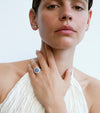 BESPOKE 18CT CEYLON SAPPHIRE & DIAMOND RING