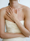 18CT YELLOW GOLD DIAMOND WRAP RING