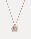 9CT ROSE GOLD, ROSE QUARTZ & PEARL OPHELIA PENDANT