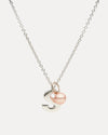 STERLING SILVER PINK PEARL DETACHABLE AMATE PENDANT