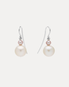 STERLING SILVER PINK & WHITE PEARL OAKVILLE EARRINGS