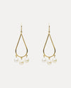 9CT PEARL DOVE EARRINGS