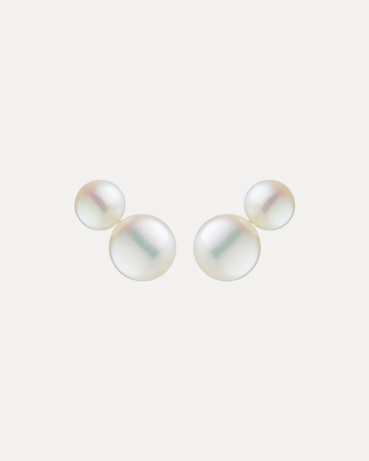 9CT 2 PEARL STUD EARRINGS