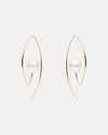 9CT GOLD & PEARL GATTACA EARRINGS