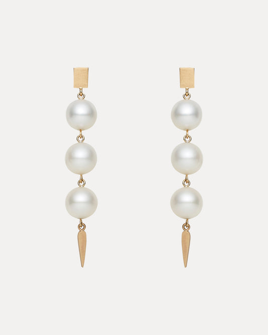 9CT NIELSEN PEARL DROP EARRINGS