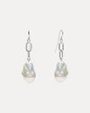 STERLING SILVER BAROQUE PEARL OLIVIA EARRINGS
