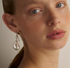 9CT BAROQUE & ROUND PEARL ANISTON EARRINGS
