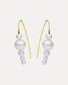 9CT NEVE PEARL HOOK EARRINGS
