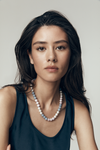 9CT KUNZITE, ANGELITE & PEARL ARENA NECKLACE